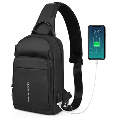 Anti-thief Sling Bag Waterproof Men Crossbody Fashion Shoulder Bag