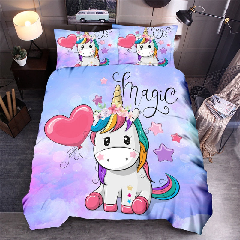 Bedding Set Printed Duvet Cover Universe Queen King Quilt Cover