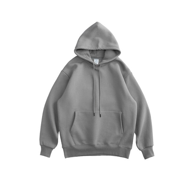 Men Thick Fleece Thick Velvet Fabrics Winter Hoodies