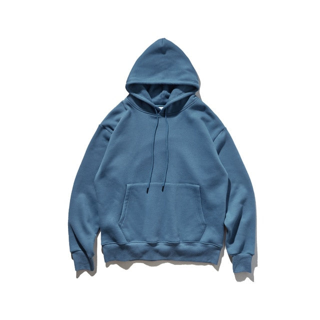Men Thick Fleece Thick Velvet Fabrics Winter Hoodies