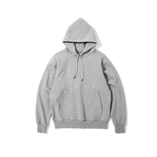 Men Thick Fleece Thick Velvet Fabrics Winter Hoodies