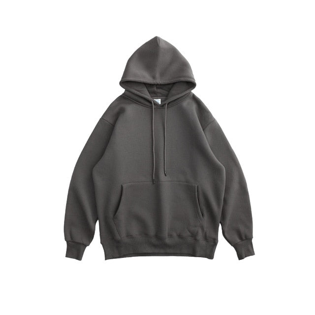 Men Thick Fleece Thick Velvet Fabrics Winter Hoodies