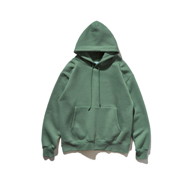 Men Thick Fleece Thick Velvet Fabrics Winter Hoodies