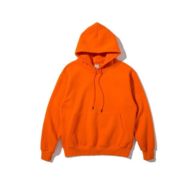 Men Thick Fleece Thick Velvet Fabrics Winter Hoodies