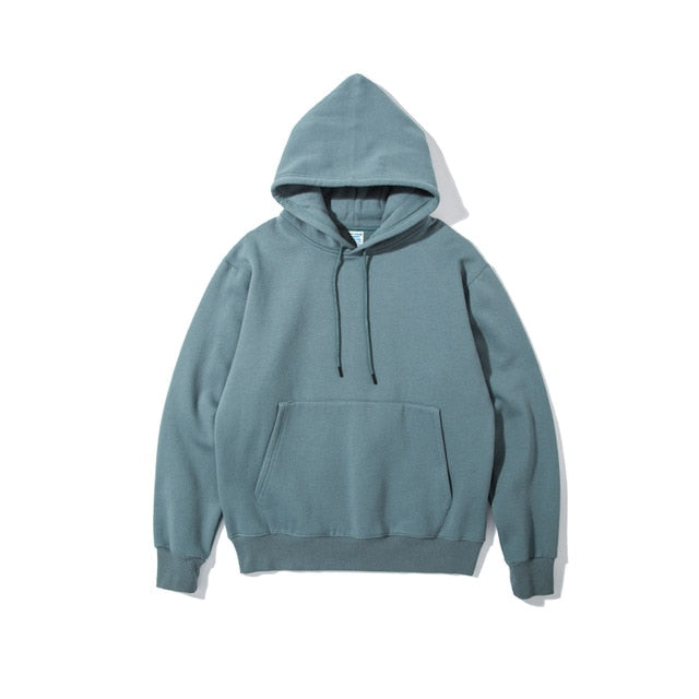 Men Thick Fleece Thick Velvet Fabrics Winter Hoodies
