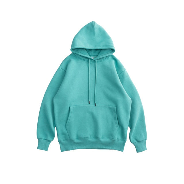 Men Thick Fleece Thick Velvet Fabrics Winter Hoodies