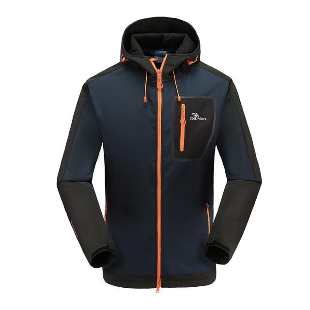 Outdoor jacket men's velvet padded windbreaker men's fashion jacket