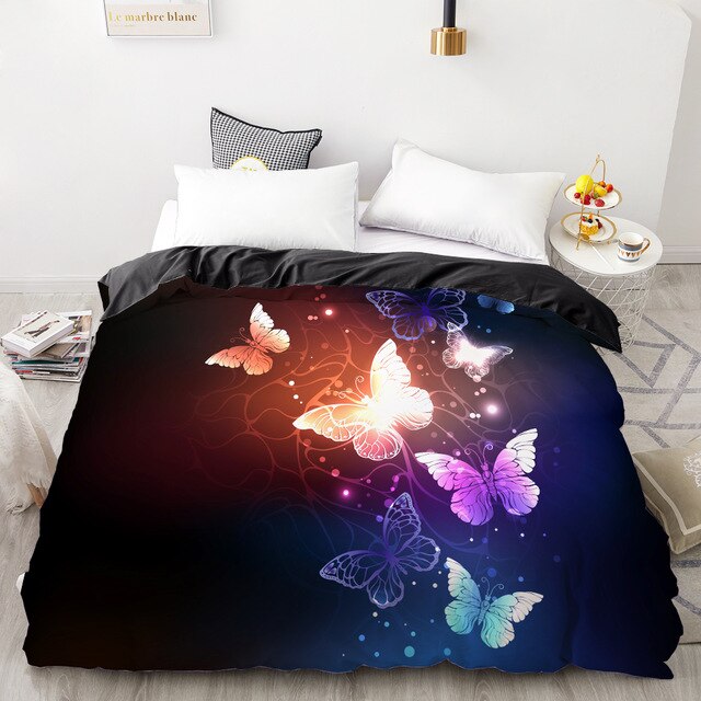 3D Duvet Quilt Cover Set Bedding Set Bed Linens Pillowcase