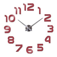 3d mirror Stickers Home Decoration Living Room Quartz Wall clock