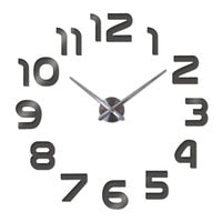 3d mirror Stickers Home Decoration Living Room Quartz Wall clock