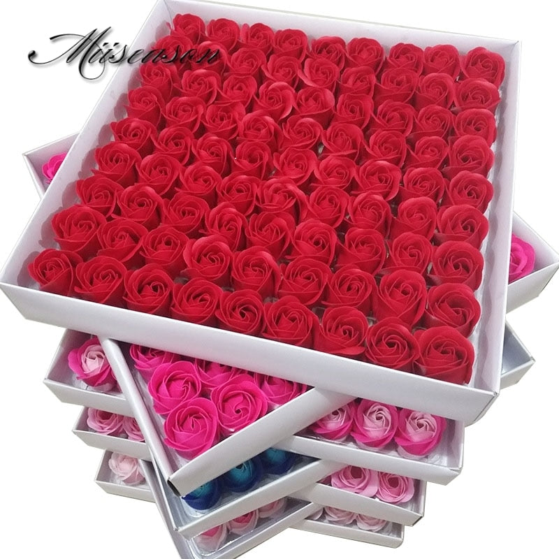 81Pcs Rose Bath Floral Rose Flower Valentine's Day Gift