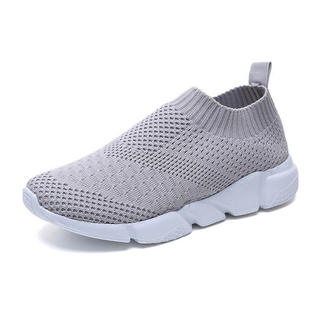 Breathable Mesh Platform Sneakers Women Slip on Soft Ladies Casual Running Shoes