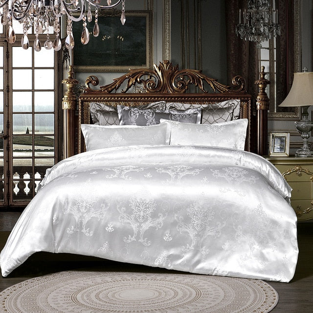 Luxury Jacquard Bedding Set King Size Duvet Cover