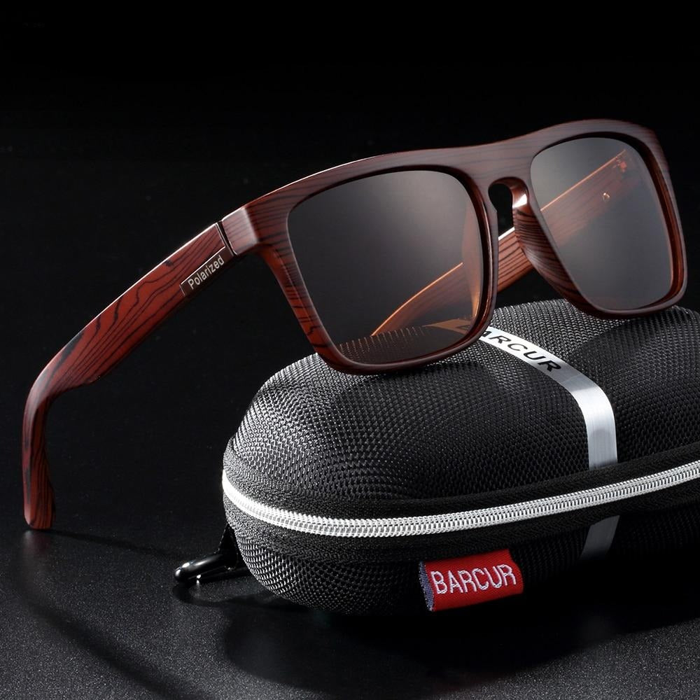 Polarized Imitation Wood Sunglasses for Men women