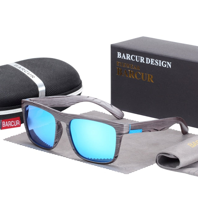Polarized Imitation Wood Sunglasses for Men women