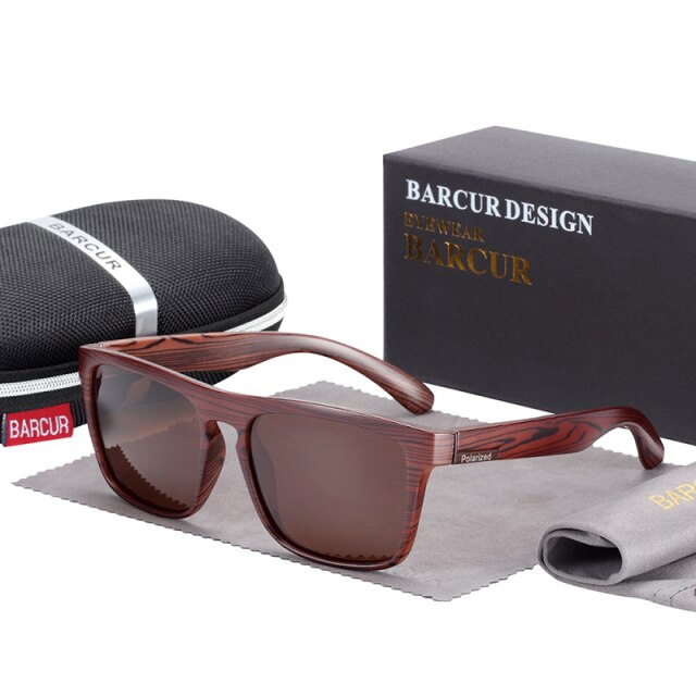 Polarized Imitation Wood Sunglasses for Men women