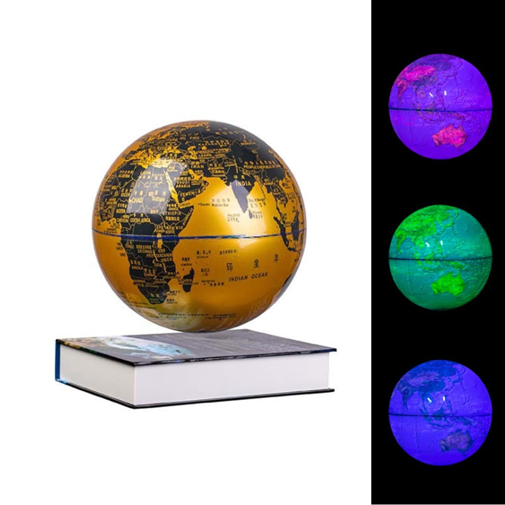 D Magnetic Levitation Globe Lamp Night Light Rotating Globe