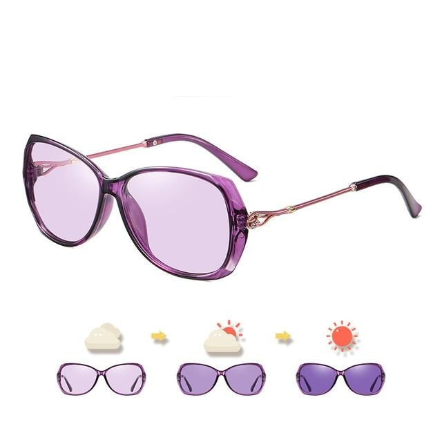 Photochromic Sunglasses For Women Polarized Oversized Ladies Eyewear