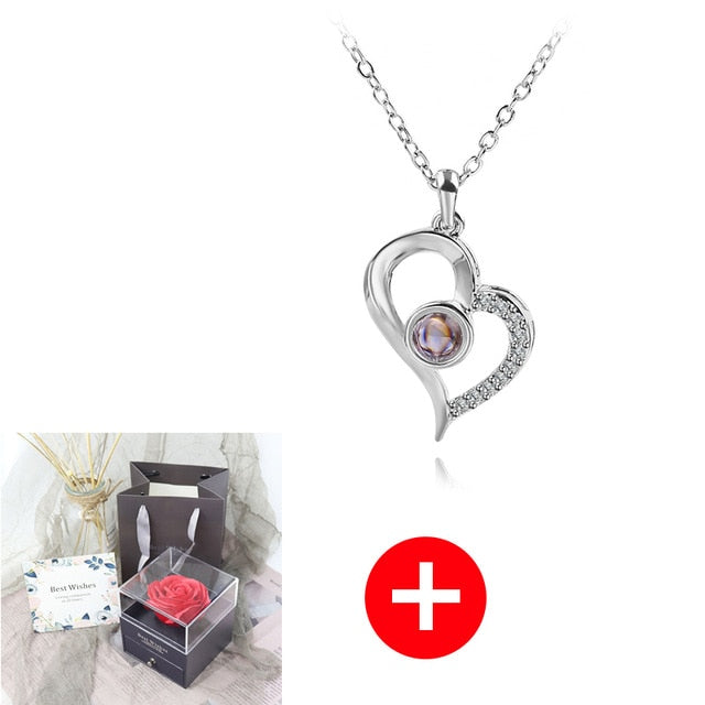 Jewelry Box Rose Artificial Flower Birthday Girlfriend Valentines Gift
