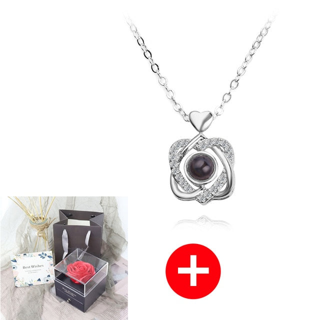 Jewelry Box Rose Artificial Flower Birthday Girlfriend Valentines Gift