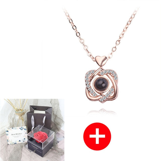 Jewelry Box Rose Artificial Flower Birthday Girlfriend Valentines Gift