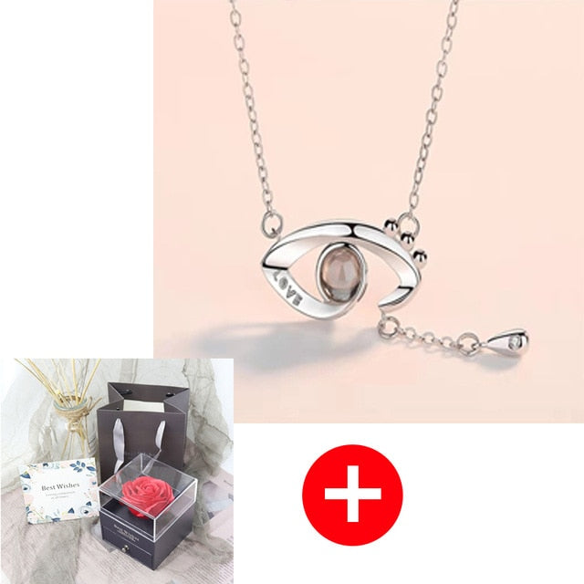 Jewelry Box Rose Artificial Flower Birthday Girlfriend Valentines Gift