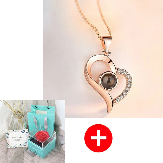 Jewelry Box Rose Artificial Flower Birthday Girlfriend Valentines Gift