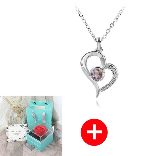 Jewelry Box Rose Artificial Flower Birthday Girlfriend Valentines Gift