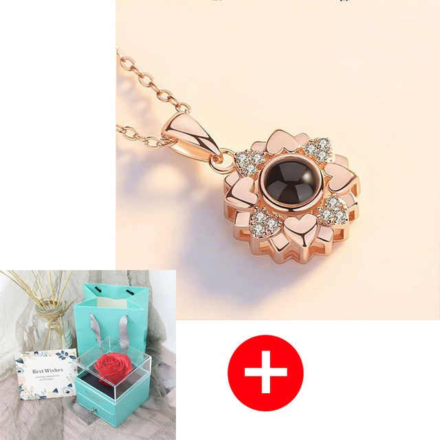Jewelry Box Rose Artificial Flower Birthday Girlfriend Valentines Gift