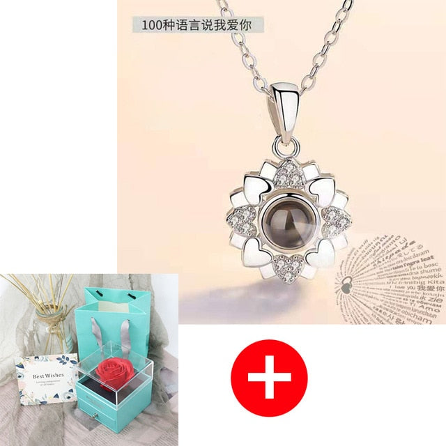 Jewelry Box Rose Artificial Flower Birthday Girlfriend Valentines Gift