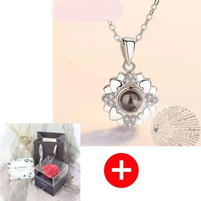 Jewelry Box Rose Artificial Flower Birthday Girlfriend Valentines Gift