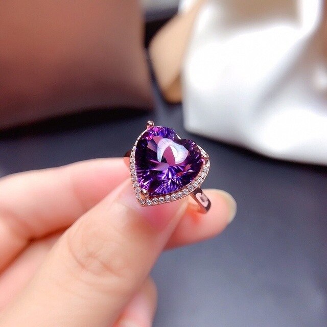 Pendant Women Fashion Heart-shaped Rings Necklaces Set