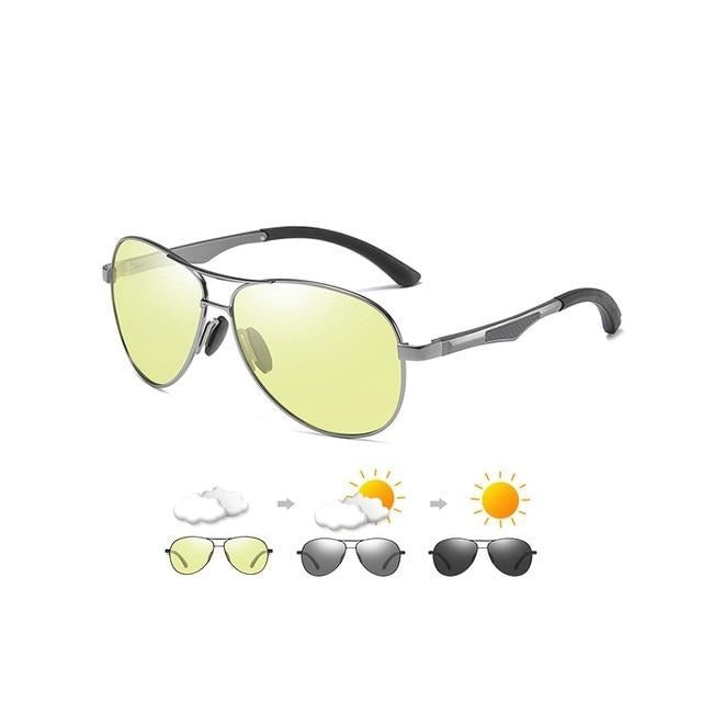 Aviation Sunglasses For Men Fashion Polarized Photochromic Eyewear