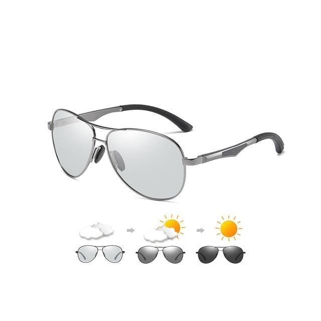 Aviation Sunglasses For Men Fashion Polarized Photochromic Eyewear