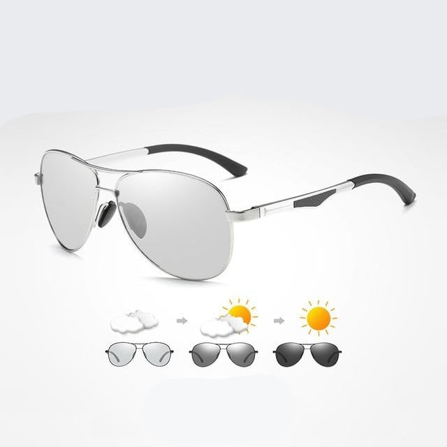 Aviation Sunglasses For Men Fashion Polarized Photochromic Eyewear