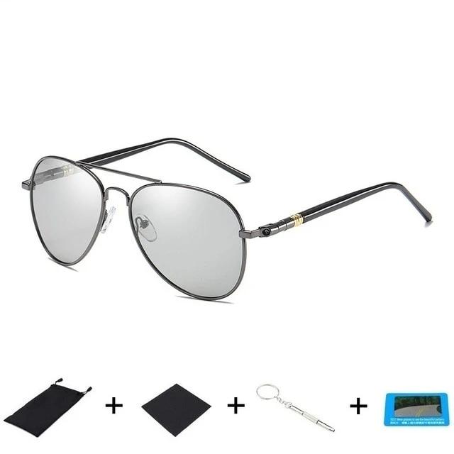 Photochromic Men Driving Pilot Polarized Sunglasses