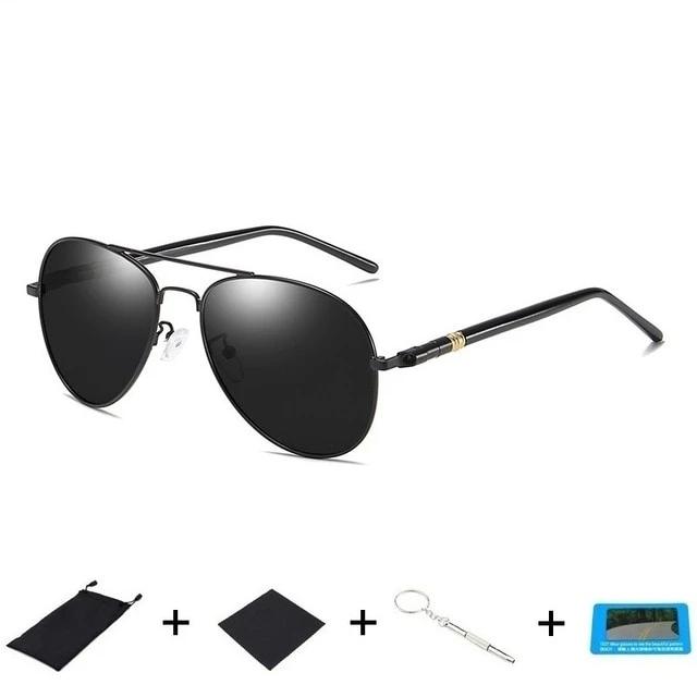 Photochromic Men Driving Pilot Polarized Sunglasses