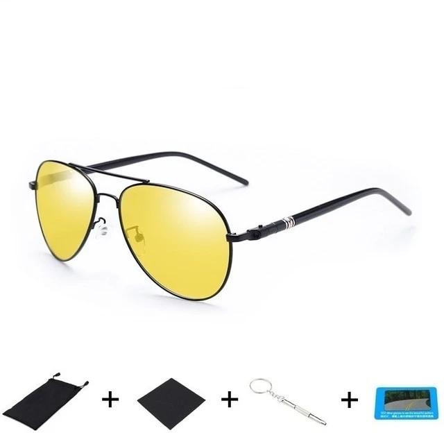 Photochromic Men Driving Pilot Polarized Sunglasses