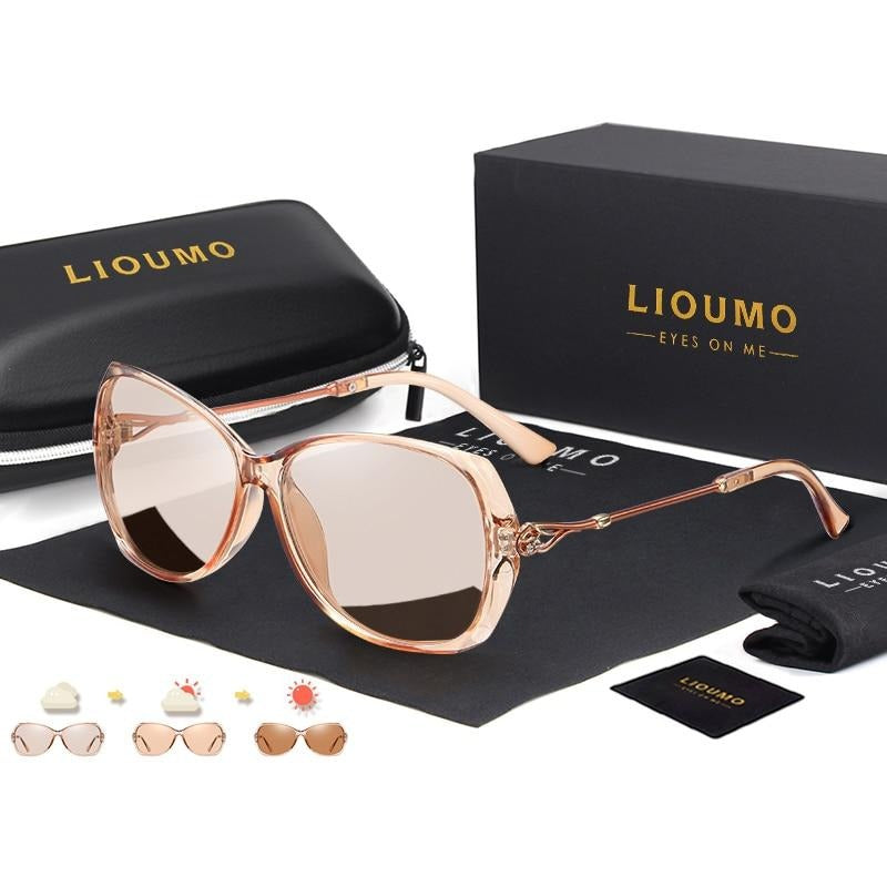 Photochromic Sunglasses For Women Polarized Oversized Ladies Eyewear