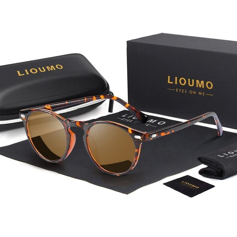 Round Sunglasses For Women Classic Ultralight Polarized Driving Glasses