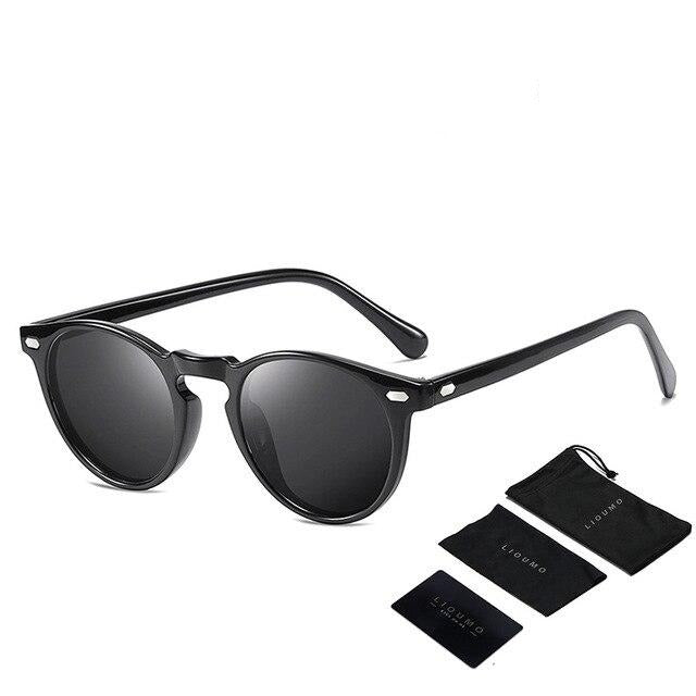 Round Sunglasses For Women Classic Ultralight Polarized Driving Glasses