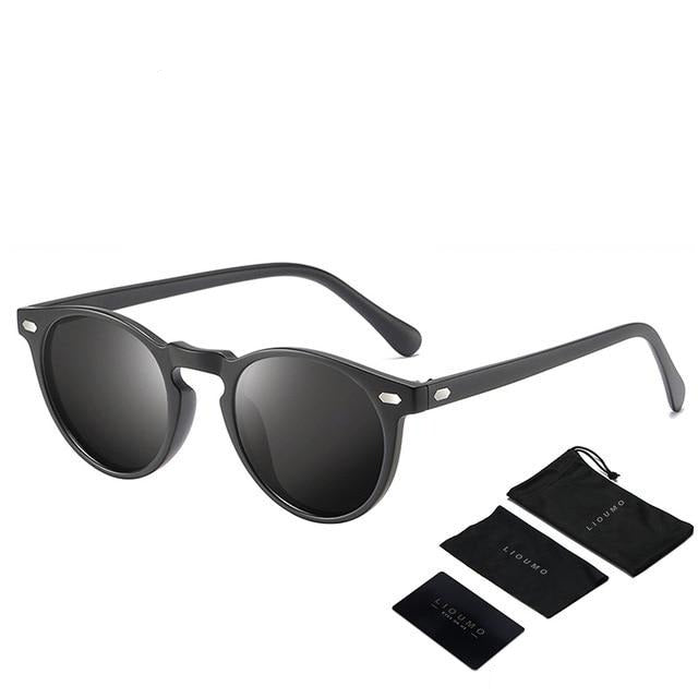 Round Sunglasses For Women Classic Ultralight Polarized Driving Glasses