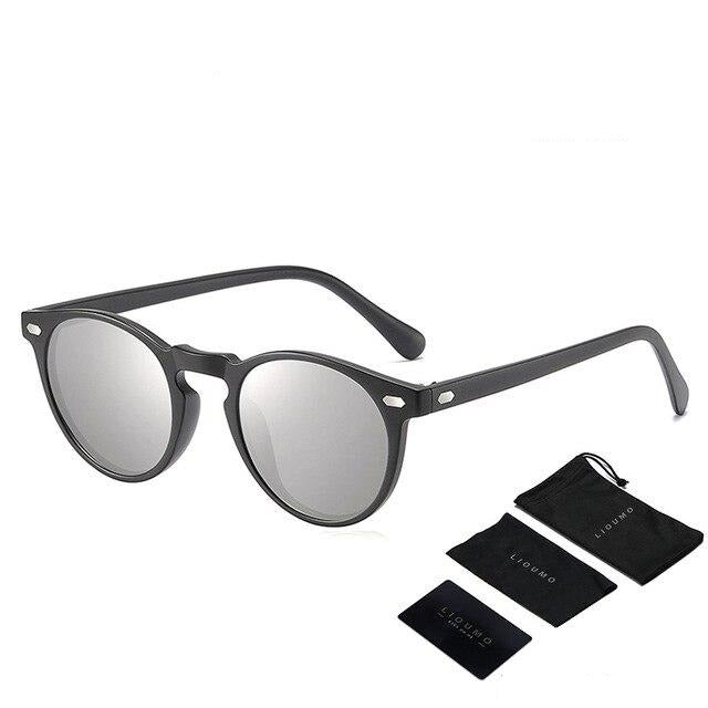 Round Sunglasses For Women Classic Ultralight Polarized Driving Glasses