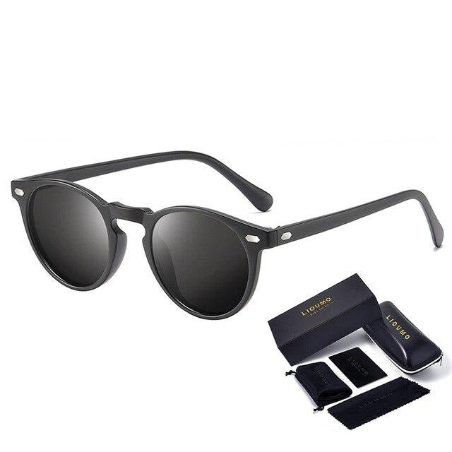 Round Sunglasses For Women Classic Ultralight Polarized Driving Glasses