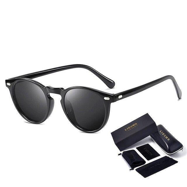 Round Sunglasses For Women Classic Ultralight Polarized Driving Glasses