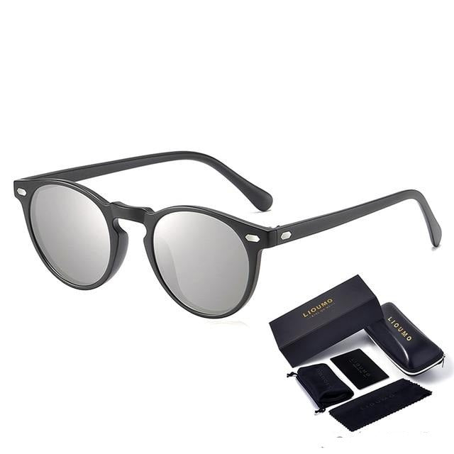 Round Sunglasses For Women Classic Ultralight Polarized Driving Glasses