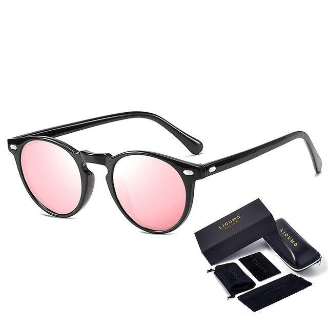 Round Sunglasses For Women Classic Ultralight Polarized Driving Glasses