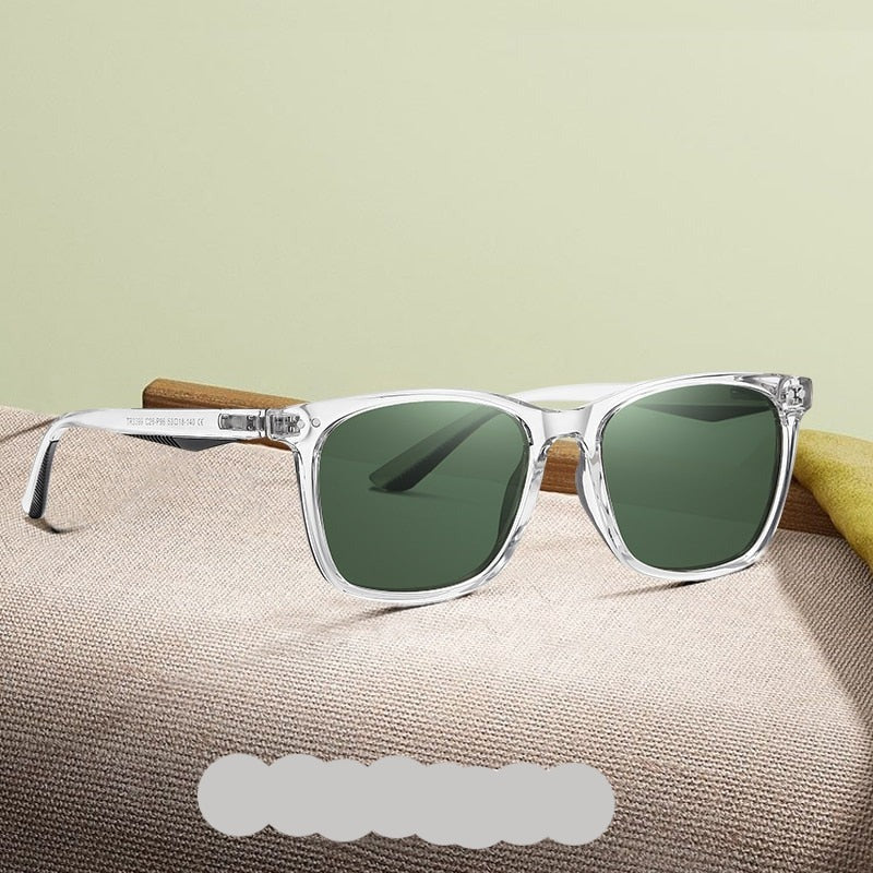 Square Polarized Men Women Ultra Light TR Frame Anti-Glare Driving Sunglasses