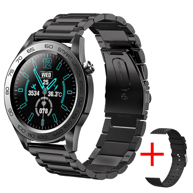 Men GPS Track Recording Sport Fitness Tracker Full Touch Temperature Monitor Smart watch