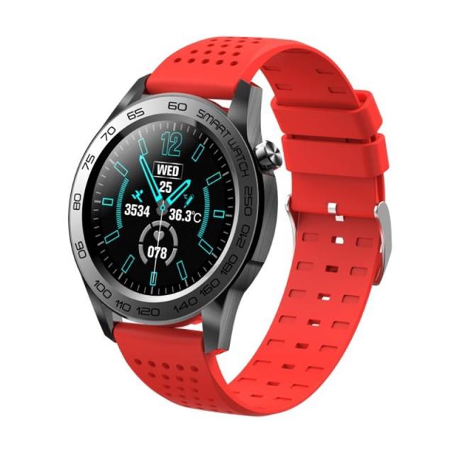 Men GPS Track Recording Sport Fitness Tracker Full Touch Temperature Monitor Smart watch